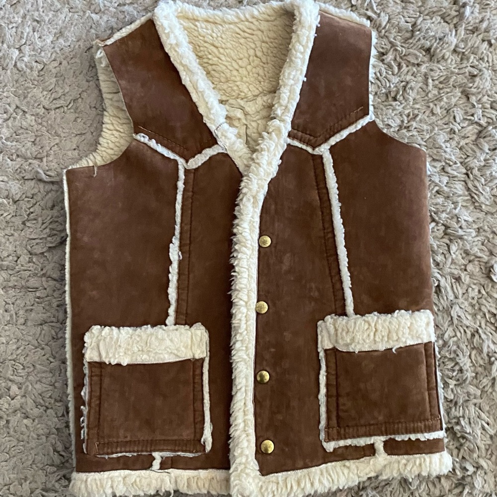 VINTAGE Sears boys large vest (fits women sz 2-4) bust 33/34